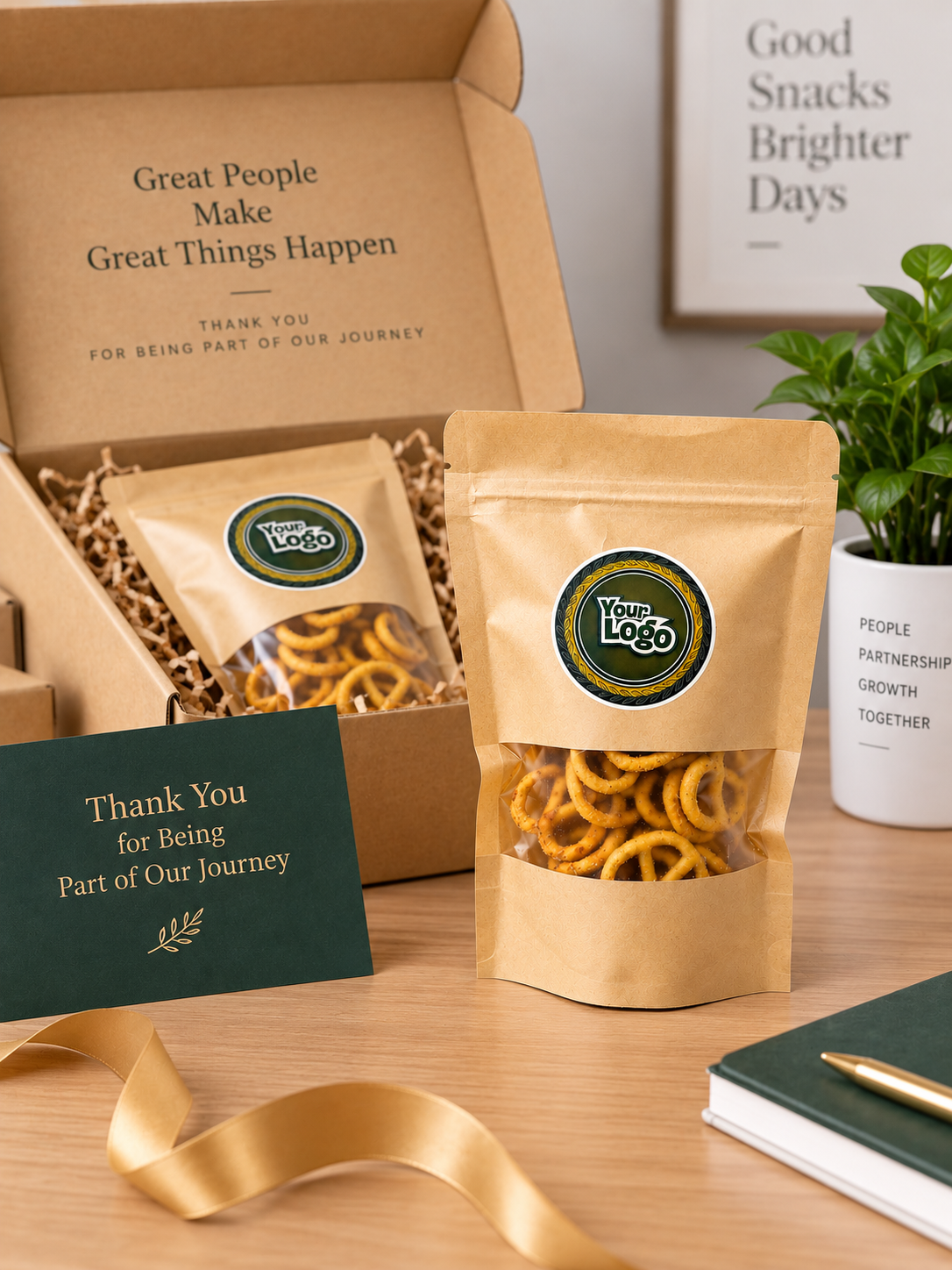 Branded Sour Cream & Chive Pretzels – 50g Pouch