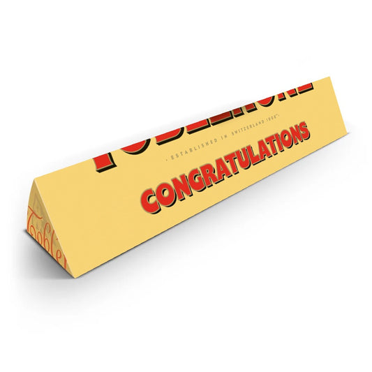 Toblerone 'CONGRATULATIONS' Large Chocolate Bar