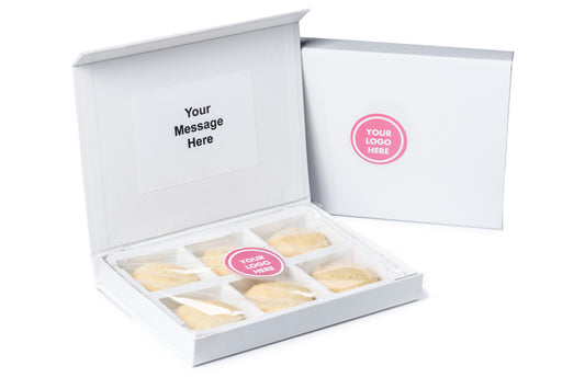 Personalised Branded Letterbox Shortbread Cookies - Perfect Corporate Gift by Post